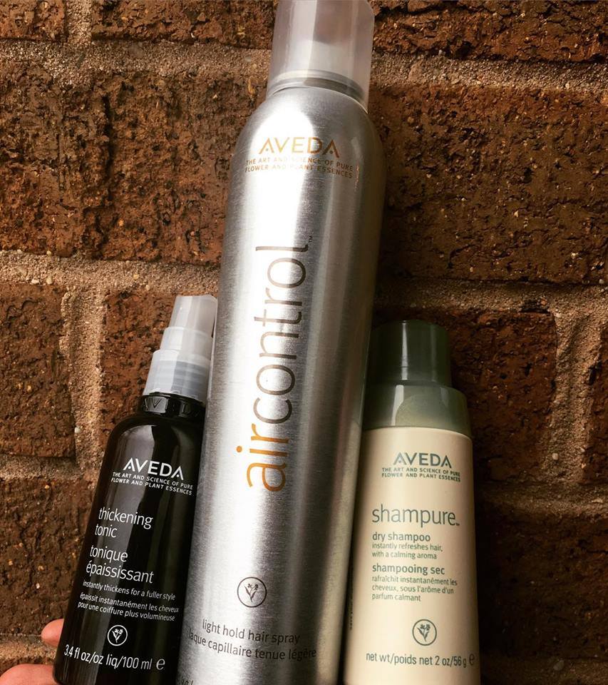 &nbsp;Thickening Tonic, Air Control, and Shampure Dry Shampoo
