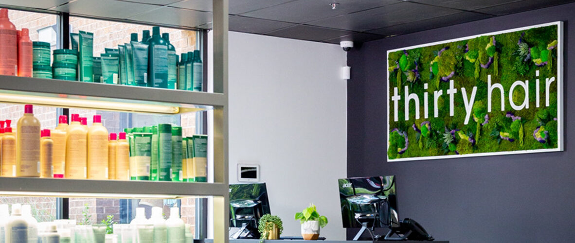 Interior of Thirty Hair Salon